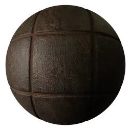 Slab Paving Dark Brown