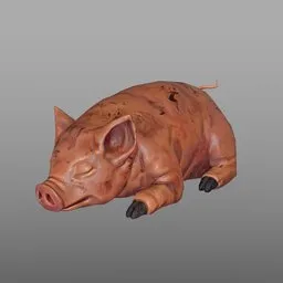 Stylized Roasted Pig