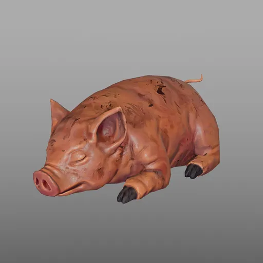 Stylized Roasted Pig