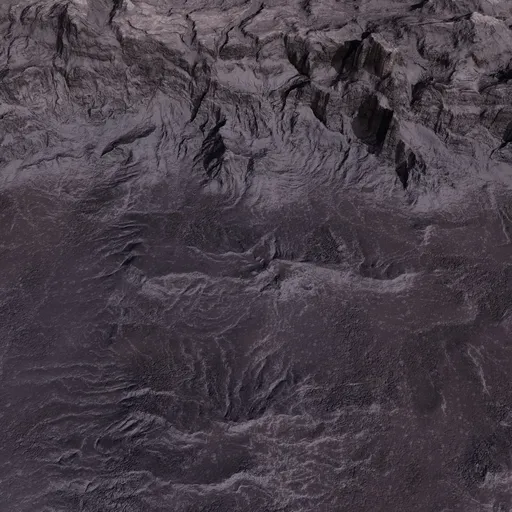 Sci-fi Rock Mountain Wall Terrain