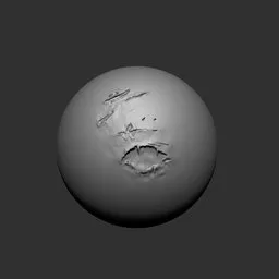 3D sculpting brush for Blender, detailed fabric damage effects, ideal for tears and cuts on 3D models.