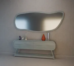 Console and mirror
