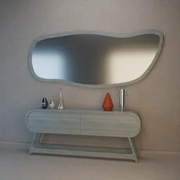 Console and mirror