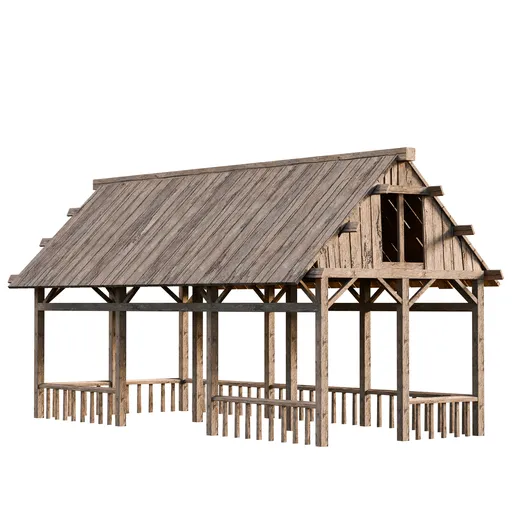 Medieval Timber Market Pavilion