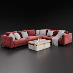 Sofa Ray Corner Velvet