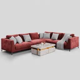 Sofa Ray Corner Velvet