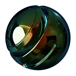 Iridescent Polished Metal