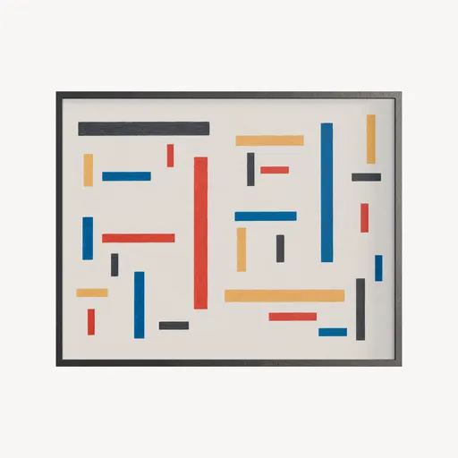 Abstract Painting De Stijl-Inspired