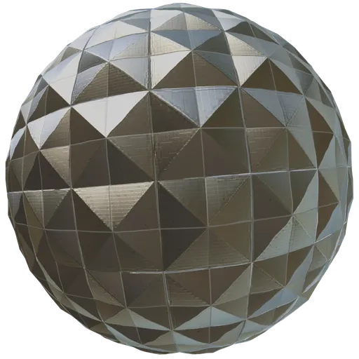 Silver Square pyramid