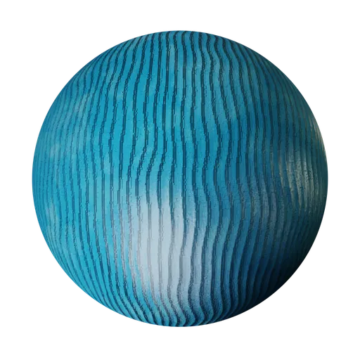 Wavy wall blue