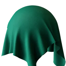 Plain green velvet fabric