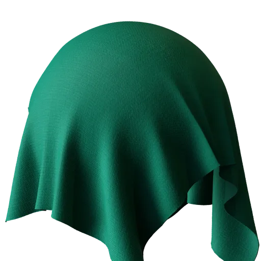 Plain green velvet fabric