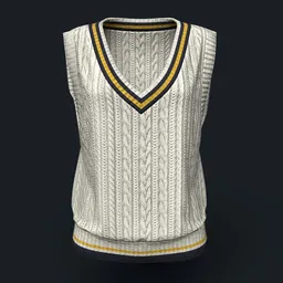 Off-White Knitted Vest