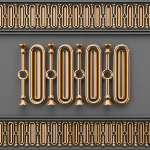 3D classic ornament design showcasing intricate detailing, ideal for enhancing Blender 3D modeling projects.