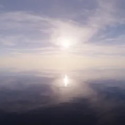 Sunny Cloudy over Ocean