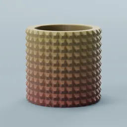 Extruded pattern container