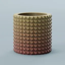 Extruded pattern container