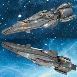 Scifi Space Ship Buffalo