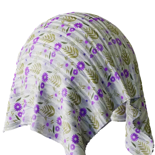 Flower curtain fabric