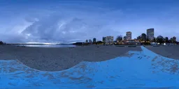 Blue Hour Twilight Cityscape