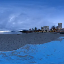 Blue Hour Twilight Cityscape