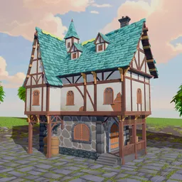Stylized Medieval Building