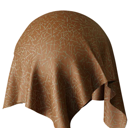 Geometric Orange Jacquard