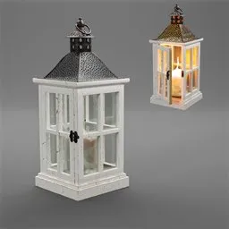 Shabby chic lantern