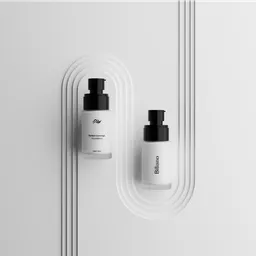 White theme matte foundation minimalism