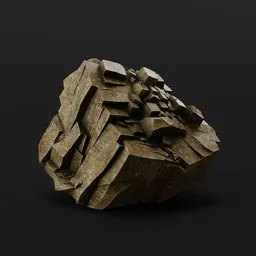 Fragmented Mountain Rock