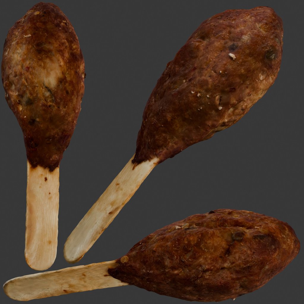 Drumstick Fried Chicken | FREE Food models | Blendkit