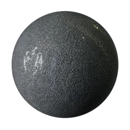 High-resolution PBR wet cracked tarmac texture for realistic 3D rendering in Blender and other software.