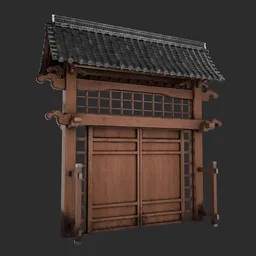 Japanese Temple Gate