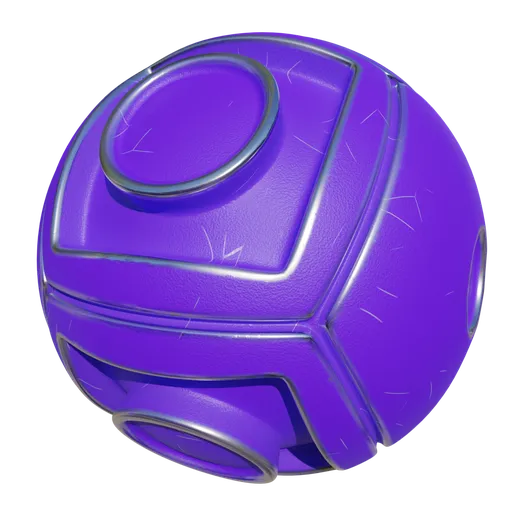 Realistic aged purple metal PBR material with fine scratches and surface wear for 3D modeling and rendering.