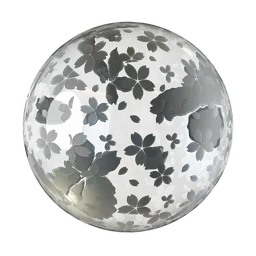 Cut glass (cherry blossom pattern)