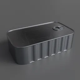 Small rectangular food can