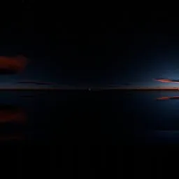 Blue night & Red Sunset