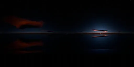 Blue night & Red Sunset