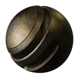 Raw metal with rust dust