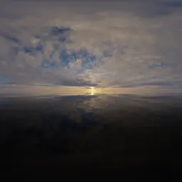 Hazy Sunset Clouds Sky Pure