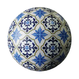 Decorative Tile Blue Pattern