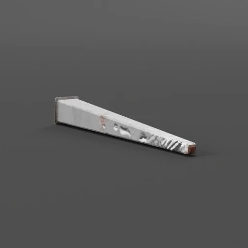 Detailed 3D model of a square punch tool with realistic textures, optimized for Blender rendering.