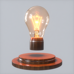 Levitating light bulb