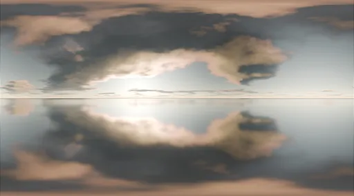 Soft Sunset Cloud Reflection