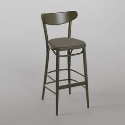 Banana Barstool B580 - Forest Green
