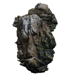 Rocky Island on Ocean Coast