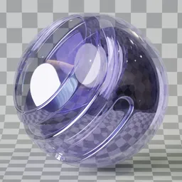 Pure glass with amethyst tint