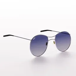 High-resolution Blender 3D render of designer-style sunglasses with detailed textures and realistic lighting.