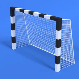Cartoon Handball Goalpost
