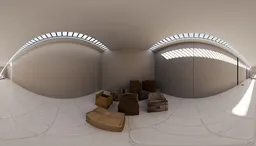 Minimal Skylight Storage Corridor